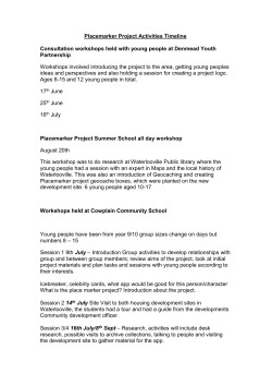 Activities Timeline - Wessex Heritage Trust