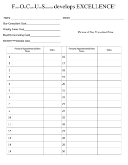 Consultant Focus Folder