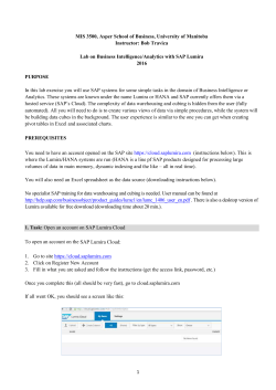 Analytics - University of Manitoba