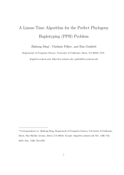 A Linear-Time Algorithm for the Perfect Phylogeny - CS-CSIF