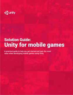 Unity for mobile games