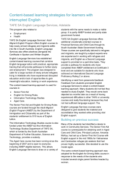 Content-based learning strategies for learners with interrupted English