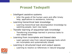 Learning Hierarchical Task Knowledge