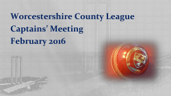 Captain`s Meeting 2016