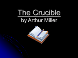 The Crucible by Arthur Miller