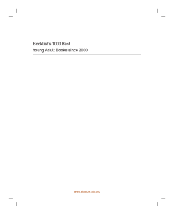 Booklist`s 1000 Best Young Adult Books since 2000