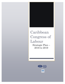 CCL Strategic Plan - Caribbean Congress of Labour