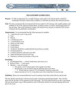 IREVA Fellowship Guidelines