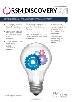 rsm discovery - logo Rotterdam School of Management, Erasmus