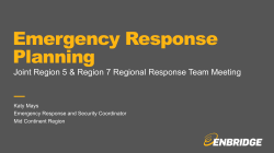 Emergency Response Planning - IS-RRT