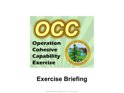 OCCF-CentralCountyZone-ExerciseBriefing