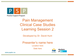 Acute then Chronic Low Back Pain with Billing