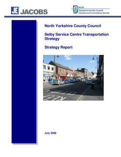 Selby service centre transportation strategy
