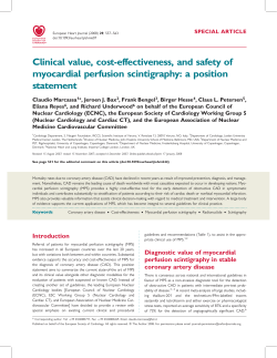 Clinical value, cost-effectiveness, and safety of myocardial perfusion