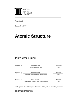 Atomic Structure Summary