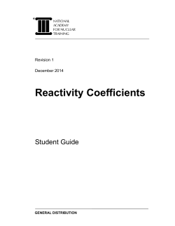 Power Reactivity Coefficient