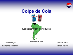 The Cola War - NYU Stern School of Business