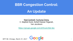 BBR Congestion Control: An Update