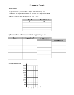 MCR3U Exponential Growth Lesson