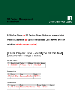 IT Business Case TEMPLATE