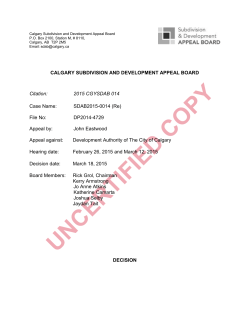 subdivision and development appeal board