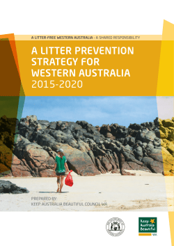 a litter prevention strategy for western australia 2015-2020