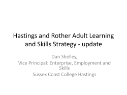 Hastings and Rother Adult Learning and Skills Strategy