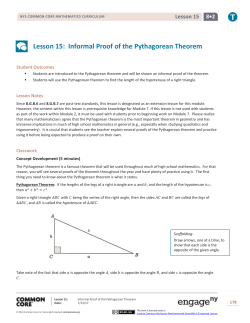 Grade 8 Mathematics Module 2, Topic D, Lesson 15