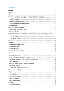 CONTENTS - Football Association
