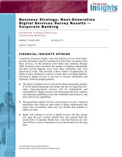 Business Strategy: Next-Generation Digital Services Survey