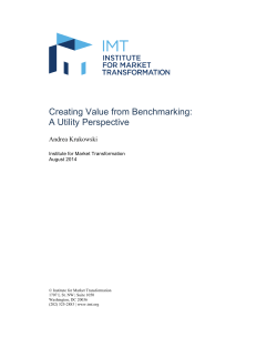 Creating Value from Benchmarking: A Utility Perspective