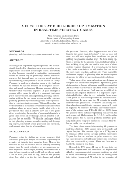a first look at build-order optimization in real-time strategy