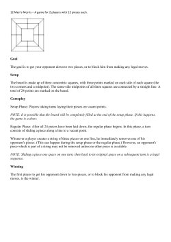 Board game Rules