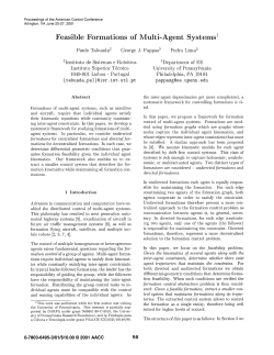 Feasible Formations of Multi-Agent Systems