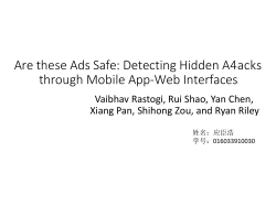 Are these Ads Safe: Detecting Hidden A4acks through Mobile App