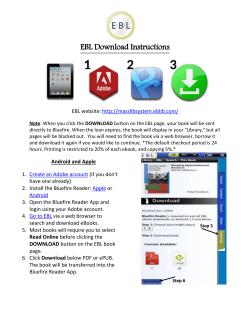 EBL Instructions