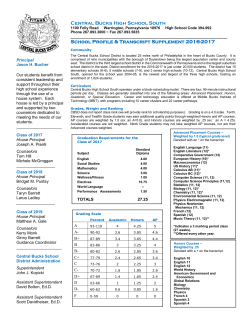 Class of 2017 - Central Bucks School District