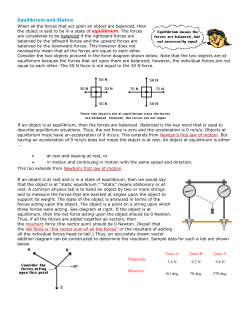 Handout - Intro to Equilibrium