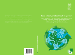 Social Solidarity and South-South Cooperation