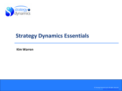 Strategy Dynamics Essentials