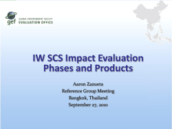 Presentation - GEF Independent Evaluation Office