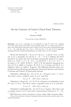On the Converse of Caristi`s Fixed Point Theorem