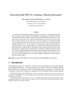 Guessing bank PINs by winning a Mastermind game