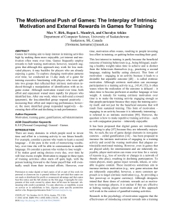 The Motivational Push of Games: The Interplay of Intrinsic Motivation