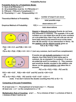 Probability Review ABCD