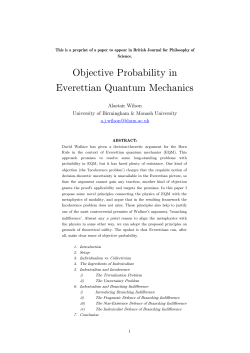 Objective Probability in Everettian Quantum