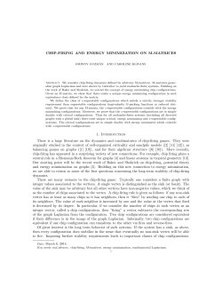 CHIP-FIRING AND ENERGY MINIMIZATION ON M