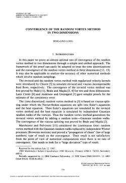CONVERGENCE OF THE RANDOM VORTEX METHOD IN TWO