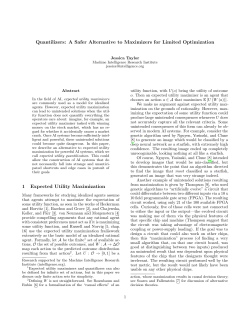 Quantilizers - Machine Intelligence Research Institute