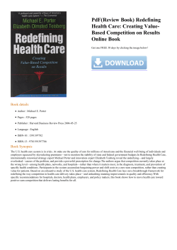PdF(Review Book) Redefining Health Care: Creating